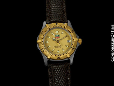 Tag Heuer Professional 2000 Mens Midsize Diver Watch - Stainless Steel & 18K Gold Plated