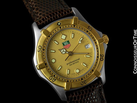 Tag Heuer Professional 2000 Mens Midsize Diver Watch - Stainless Steel & 18K Gold Plated