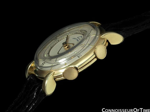 1951 Jaeger-LeCoultre Memovox Vintage Mens Reveil Wrist Alarm - 10K Gold Filled