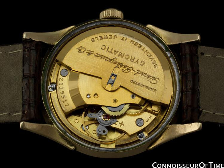1950's Girard Perregaux Gyromatic Vintage Mens Midsize 31mm 10K