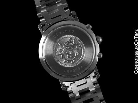 Hermes Ladies Clipper Chronograph Quartz Watch - Stainless Steel