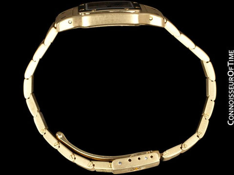 Cartier Ladies Santos Galbee Quartz Bracelet Watch - 18K Gold