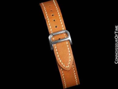 Hermes Harnais Ladies Watch - Stainless Steel & Hermes Leather