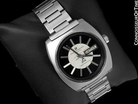 1971 Girard Perregaux Vintage HF High Frequency Chronometer, Day Date - Stainless Steel