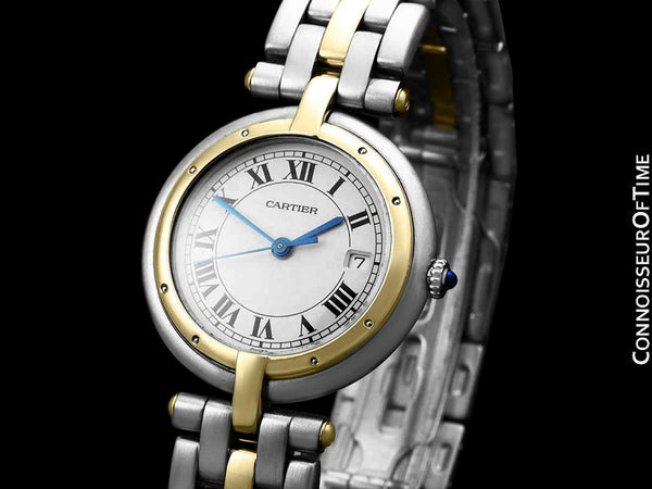 Cartier Panthere (Cougar) VLC Vendome Mens Midsize - Stainless Steel & 18K Gold