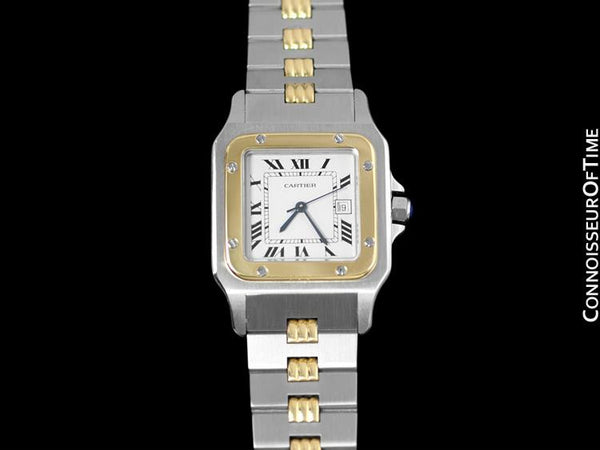 Cartier Santos Galbee Automatique Mens Watch - 18K Gold & Stainless Steel