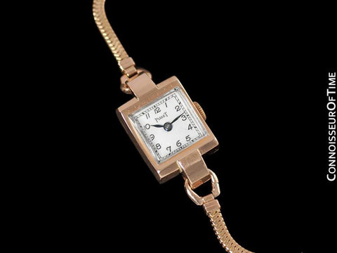1947 Piaget Vintage Ladies Handwound Dress Watch - 14K Rose Gold