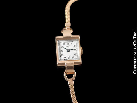 1947 Piaget Vintage Ladies Handwound Dress Watch - 14K Rose Gold