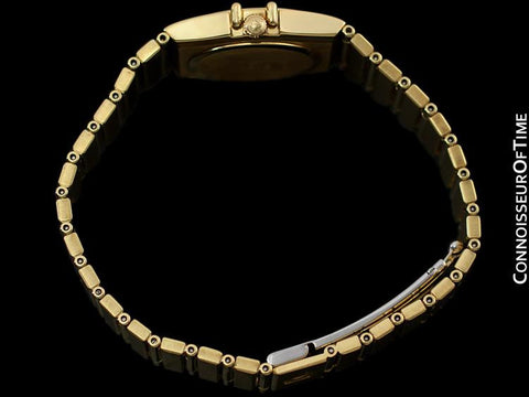 Omega Ladies Constellation Bracelet Watch - 18K Gold & Original Omega Factory Set Diamonds