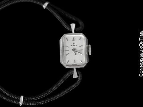 1960's Rolex Vintage Ladies Dress Watch - 14K White Gold