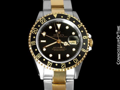 Rolex GMT Master II - Two-Tone Oyster Perpetual Date, Stainless Steel & 18K Gold - Ref. 16713