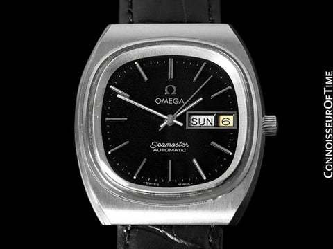 c.1978 Omega Seamaster Vintage Mens Watch, Automatic, Day Date - Stainless Steel