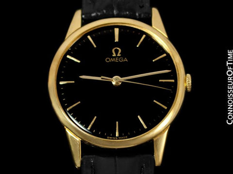 1961 Omega Classic Full Size Vintage Mens 30T2 Dress Watch - 18K Gold Plated