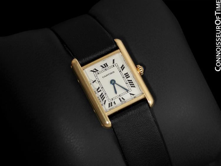 Cartier Ladies Tank Louis Quartz Watch - Solid 18K Gold - Connoisseur of  Time