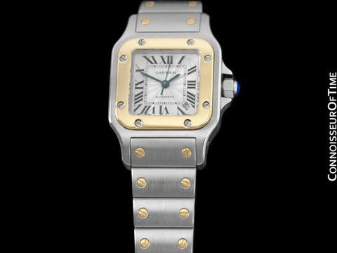 Cartier Ladies Santos Galbee, Automatic - Two Tone, 18K Gold & Stainless Steel
