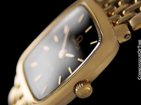 Omega De Ville Ladies Bracelet Dress Watch - 18K Gold Plated