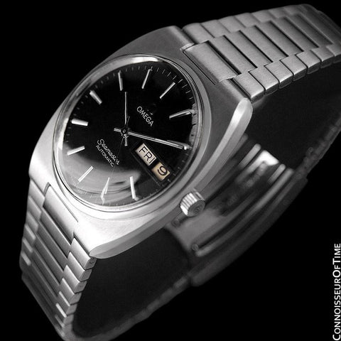 1978 Omega Seamaster Vintage Mens Bracelet Watch, Automatic, Day Date - Stainless Steel