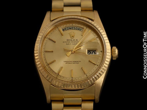 Rolex President Day Date Mens Watch, Champagne Dial - 18K Gold
