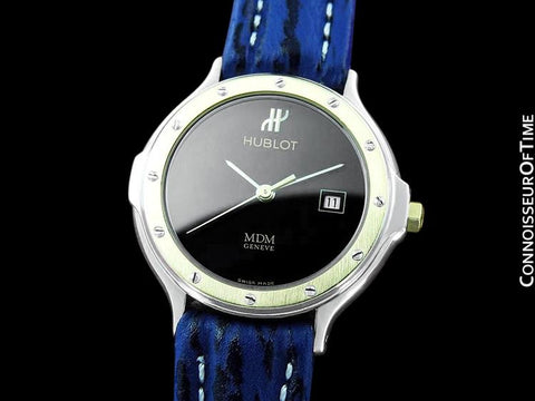 Hublot MDM Ladies Watch with Date - Stainless Steel & 18K Gold