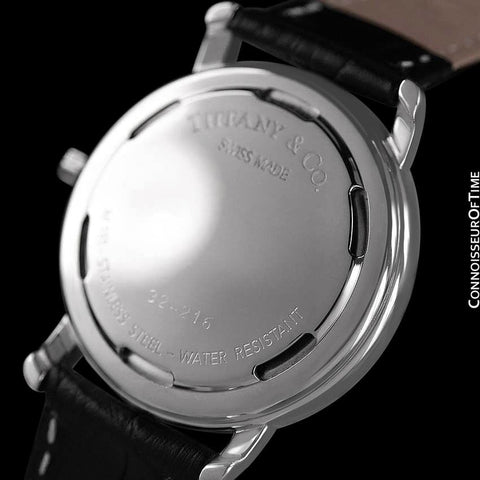 Tiffany & Co. Mens Resonator (Alarm, Reveil) Quartz Watch - Stainless Steel