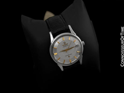 1960 Omega Vintage Mens Pie Pan Dial Constellation, Automatic, Date - Stainless Steel & 18K Gold