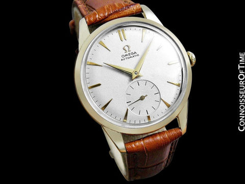 1956 Omega Vintage Mens Classic Mid Century Dress Watch, Automatic - 14K Gold Filled