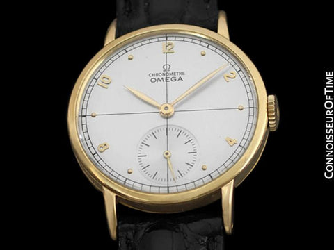 1947 Omega Vintage Mens Chronometer - Famous Cal. 30 T2 RG - 18K Gold