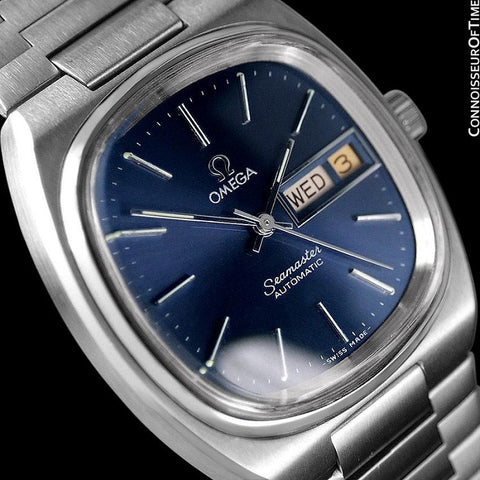 1980 Omega Seamaster Vintage Mens TV Watch, Automatic, Day Date