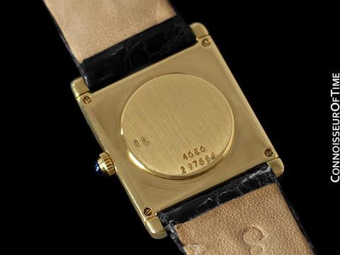 1980 Piaget Ladies / Midsize Vintage Rectangular Handwound Watch - 18K Gold