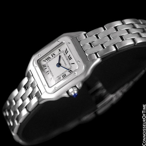 Cartier Panthere Panther Ladies Watch, Ref. 1320 - Stainless Steel - W25033P5