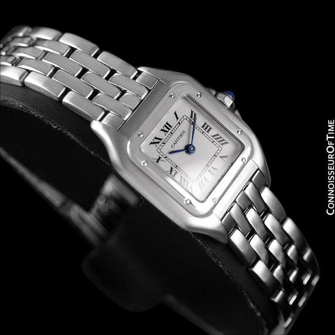Cartier Panthere Panther Ladies Watch, Ref. 1320 - Stainless Steel - W25033P5
