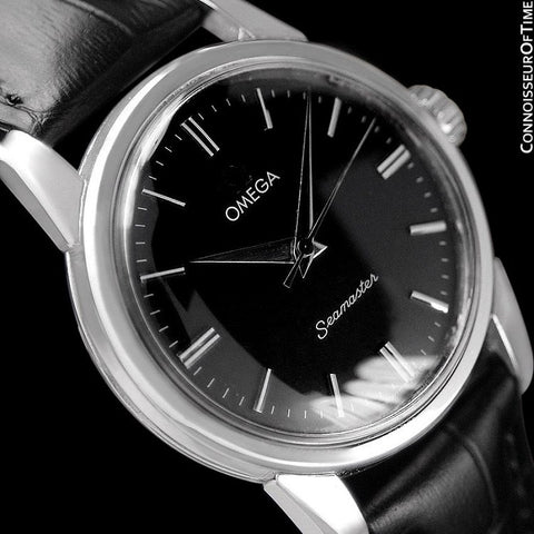 1958 Omega Seamaster Vintage Mens Calatrava Classic Handwound Watch - Stainless Steel