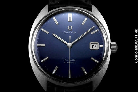 1960's Omega Vintage Mens Seamaster Cosmic Retro Handwound Watch - Stainless Steel