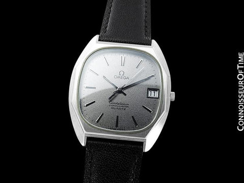 1970's Omega Constellation Chronometer Cool Vintage Mens Quartz Watch - Stainless Steel