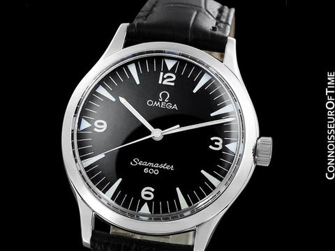 1962 Omega Vintage Mens Handwound Watch with Seamaster Style Dial - Stainless Steel
