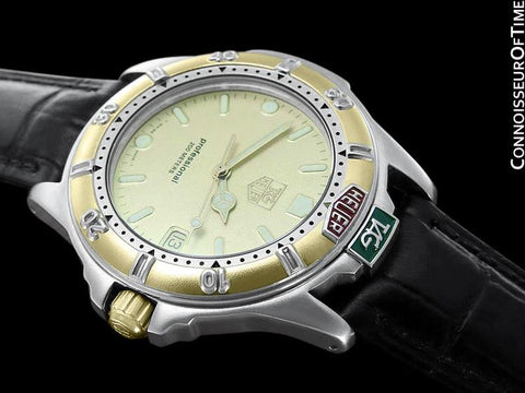 Tag Heuer Professional 2000 Mens Full Size Divers Watch - Stainless Steel & 18K Gold Plated