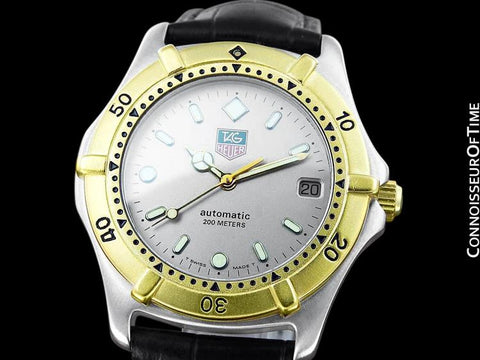 Tag Heuer 2000 Automatic Mens Diver Watch, 665.006F - Stainless Steel & 18K Gold Plated