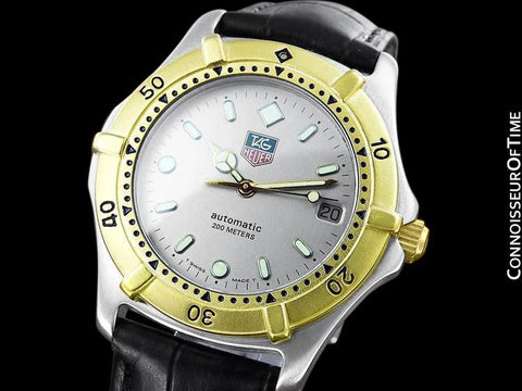 Tag Heuer 2000 Automatic Mens Diver Watch, 665.006F - Stainless Steel & 18K Gold Plated