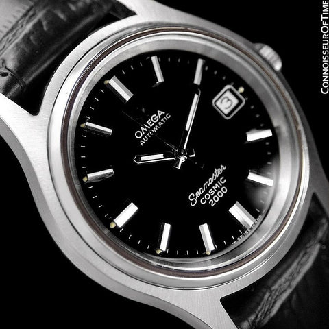 1970's Omega Seamaster Cosmic 2000 Vintage Retro Mens Dive Watch, Date - Stainless Steel