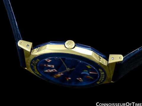 Corum Admiral's Cup Mens Nautical Watch - Solid 18K Gold & Ceramic