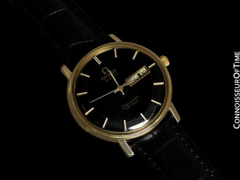 1978 Omega Seamaster De Ville Classic Vintage Mens Watch, 10K Gold Filled - Rare Pie Pan Dial