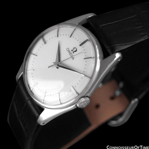 1958 Omega Vintage Mens Dress Watch - Stainless Steel - Classic Style