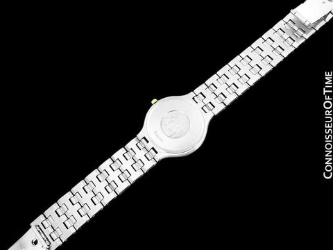 Omega De Ville "Symbol" Mens Quartz Dress Watch - Stainless Steel & Solid 18K Gold