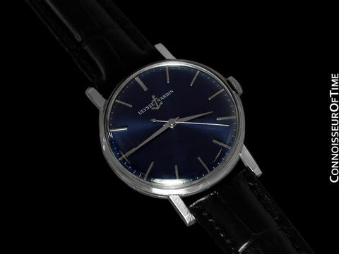 1950's Ulysse Nardin Vintage Mens Full Size Handwound Watch - Stainless Steel