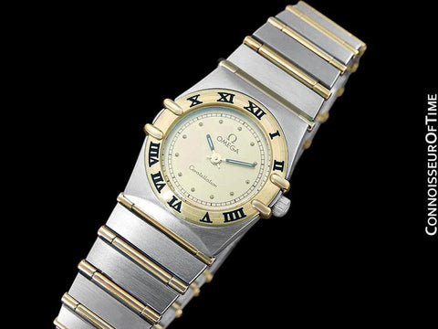 Omega Ladies Constellation Mini 22mm Watch, 18K Gold & Stainless Steel