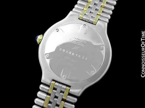 Cartier Must De 21C Mens Midsize Unisex Watch - Stainless Steel & 18K Gold