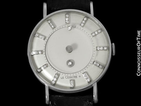 1957 Jaeger-LeCoultre / Vacheron & Constantin Vintage Galaxy Mystery Dial - 14K White Gold & Diamonds
