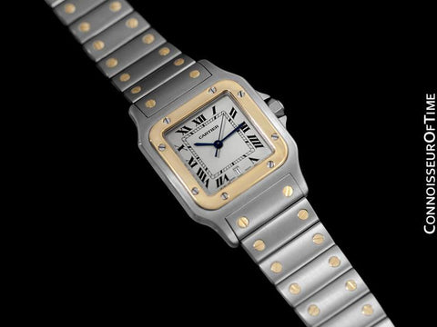 Cartier Santos Galbee Mens Watch with Date - Stainless Steel & 18K Gold