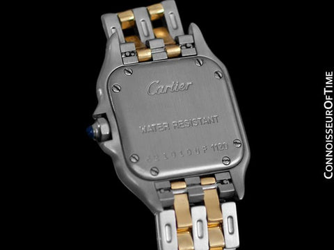 Cartier Panthere Panther Ladies Watch, Ref. 1120 - Stainless Steel & 18K Gold - W25029B6