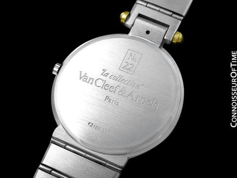 Van Cleef & Arpels VCA La Collection No.22 Mens Midsize Unisex Watch - Stainless Steel & 18K Gold